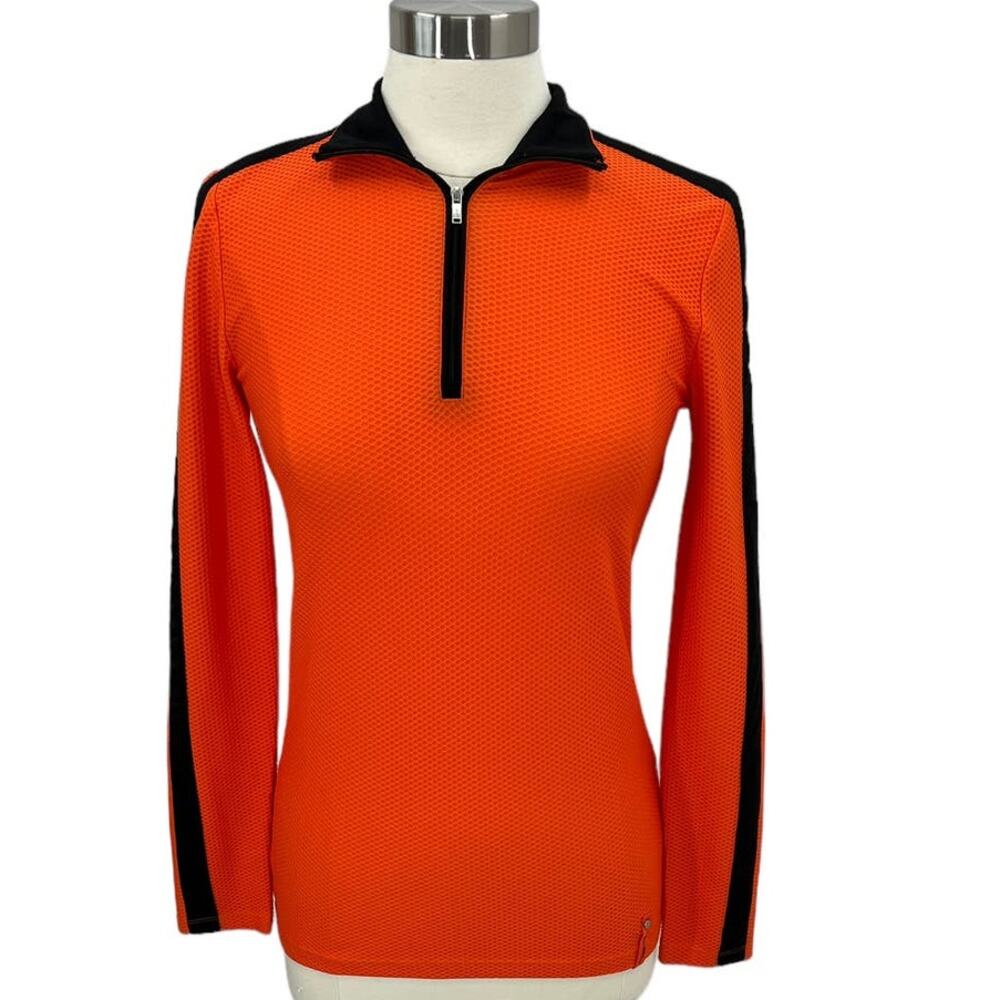 LAUREN RALPH LAUREN Active Long Sleeve 1/4 Zip SZ SM